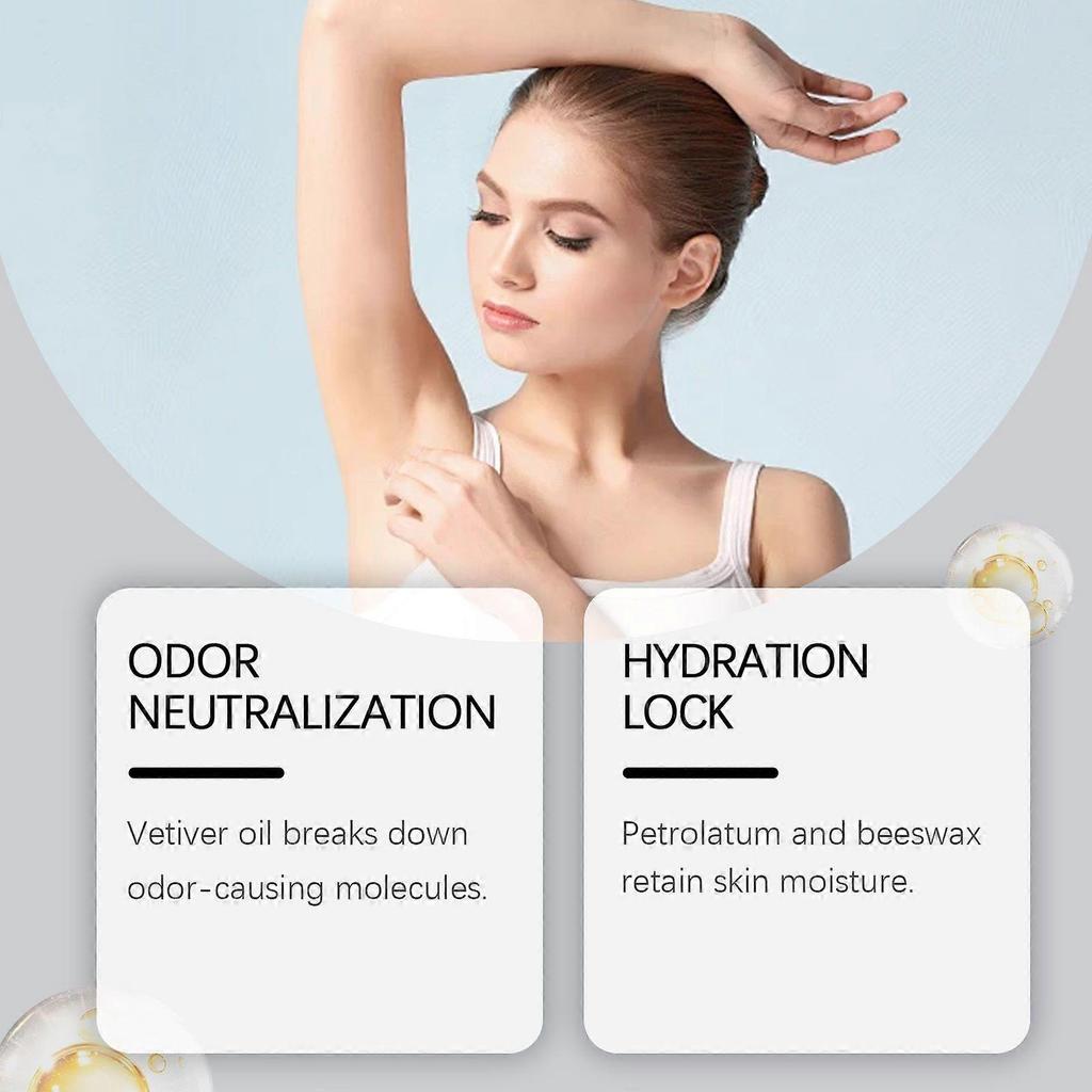 Sandalwood Deodorant Bar for Sensitive Skin  Natural, Alcohol & Aluminum Free, Quick-Absorbing, Long-Lasting Freshness, Portable & Hydrating Daily Und