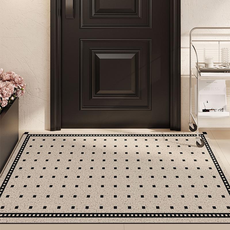 Simple Wind Entry Silk Ring Floor Mat Entering The Door Rubbing Soil Silk Ring Door Mat Rectangular Porch Full Of Non-Slip Foot Mats For Home Use