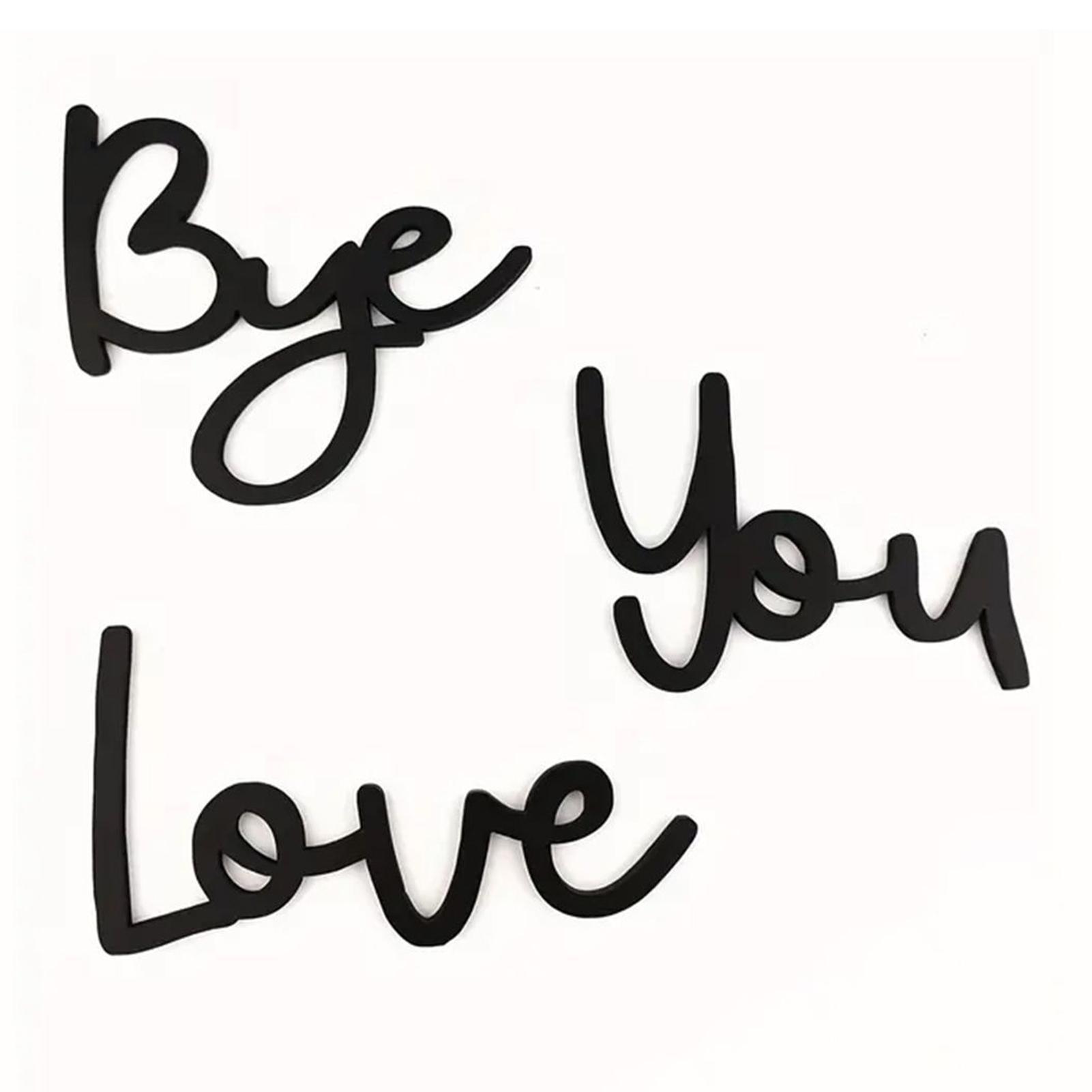 

1 Набор Люблю тебя Пока Деревянная наклейка Дверная табличка Дом Веранда Спальня Стена Дверь Простое украшение Украшения для вечеринки на День святого Валентина