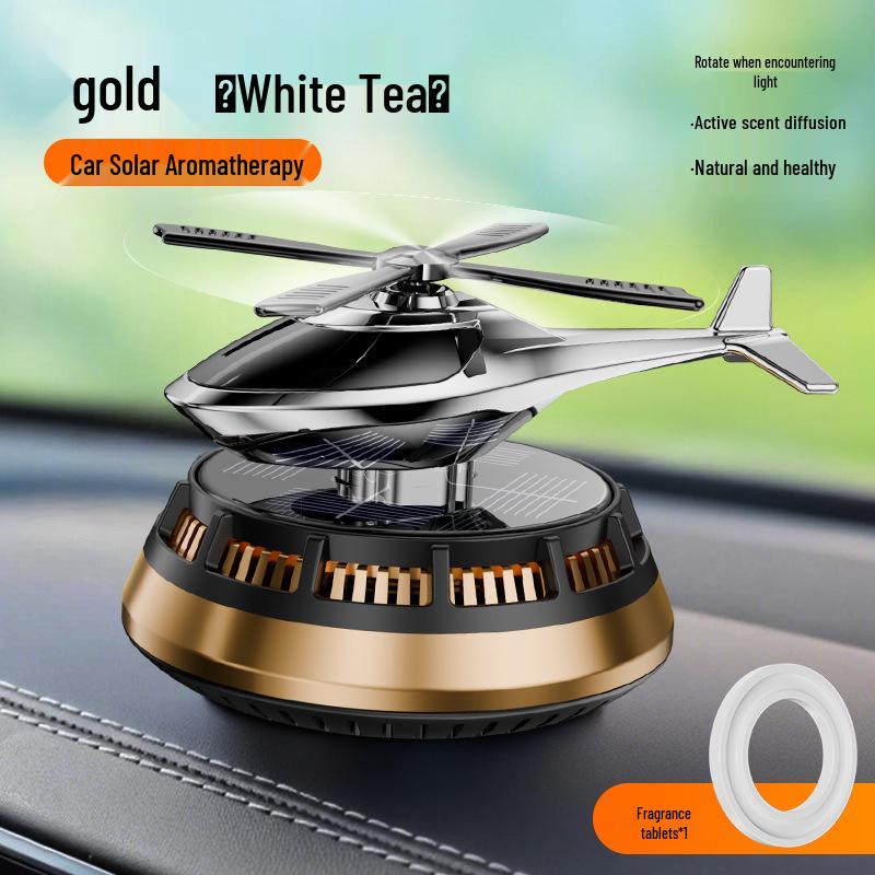 Kaluo Xiang Solar-Powered Rotating Car Air Freshener – Long-lasting Fragrance Ornament