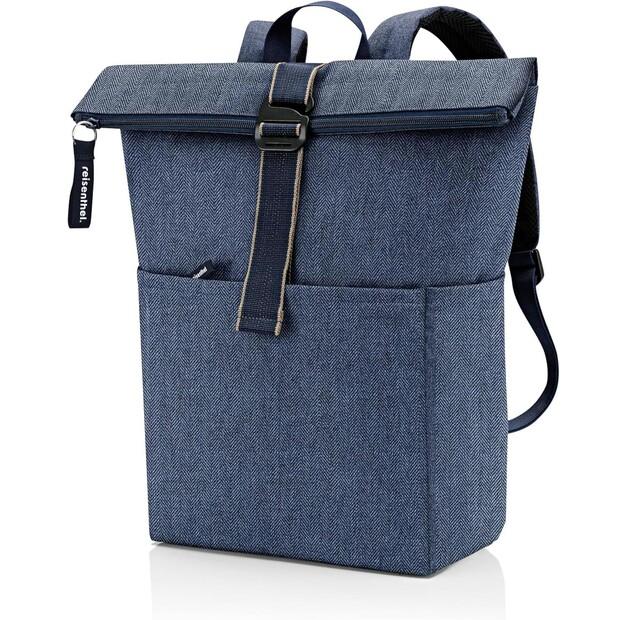 Backpack Reisenthel Rolltop Herringbone Dark Blue (EK4113)