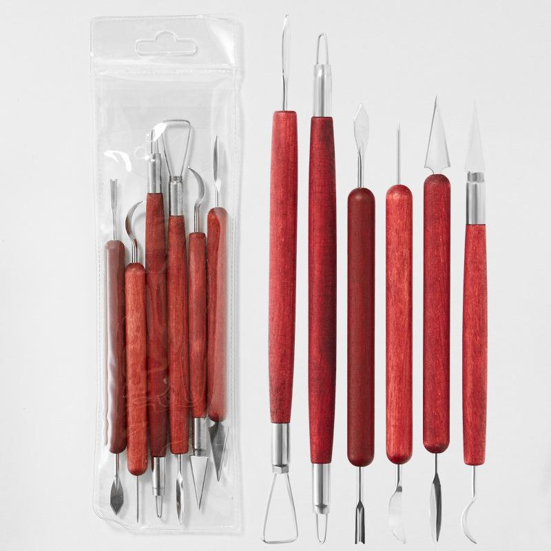 Pottery Clay Tool Kit - 5-Piece Set for Sculpting, Trimming, and Modeling