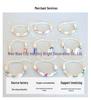 12-Piece Set: Handmade Beaded Bracelet & Keychain with English Letters - Contact Customer Service Before Use