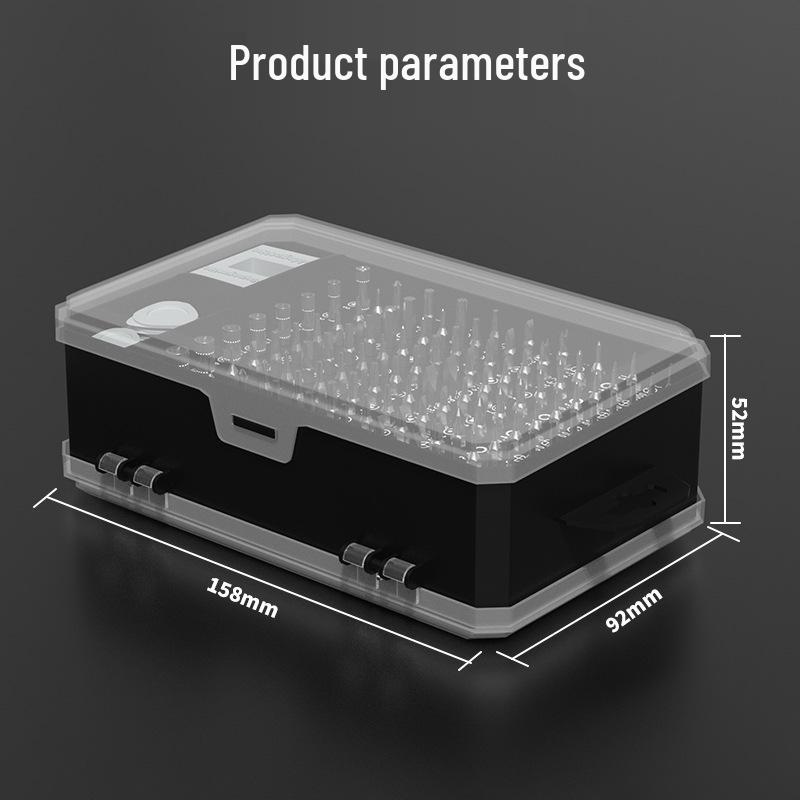 115-in-1 Hochfestes Magnetisches Torx Schraubendreher Set mit Demontage-Bits aus Kohlenstoffstahl