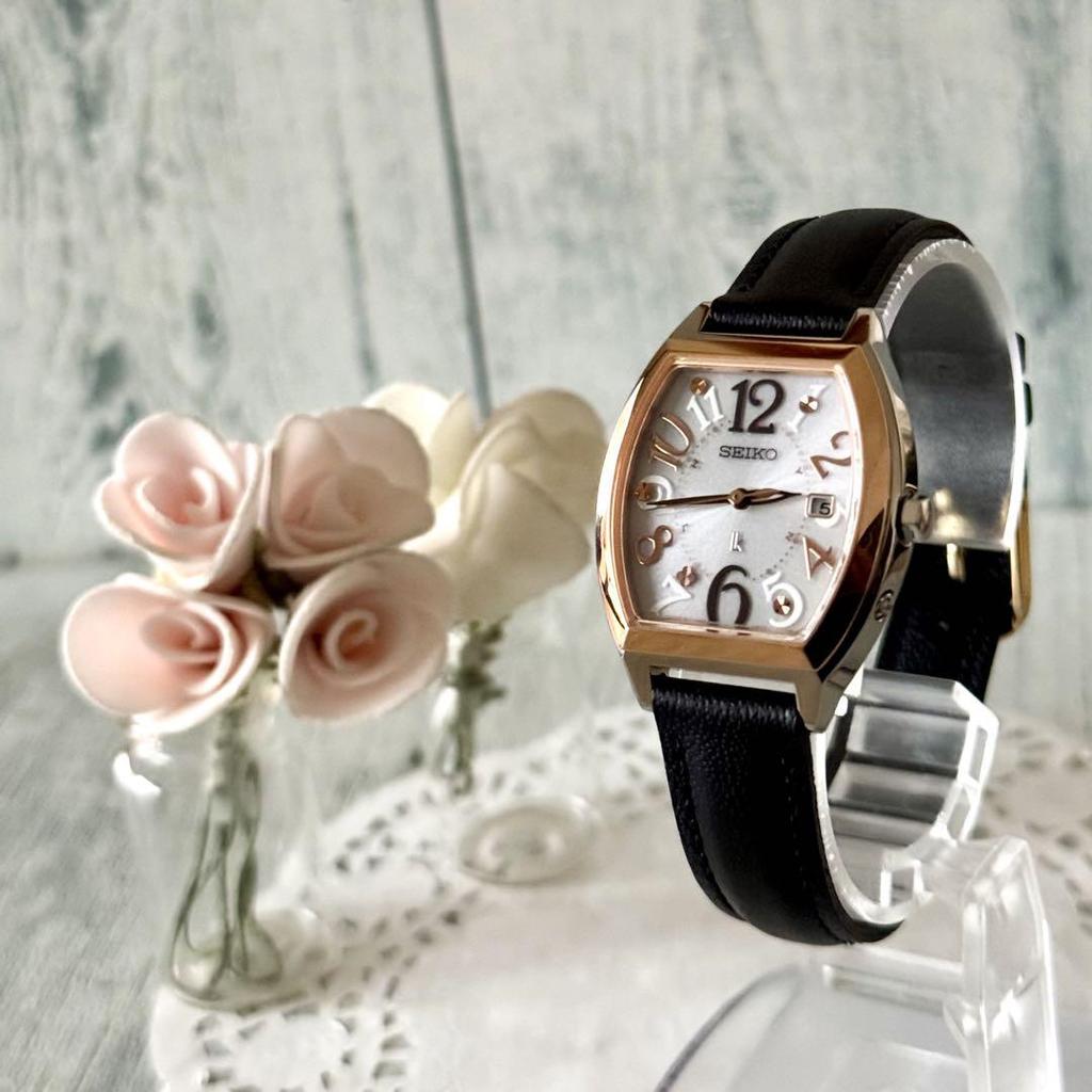 [USED] Rare SEIKO Lucia Watch SSVW094 Radio Solar 1B22