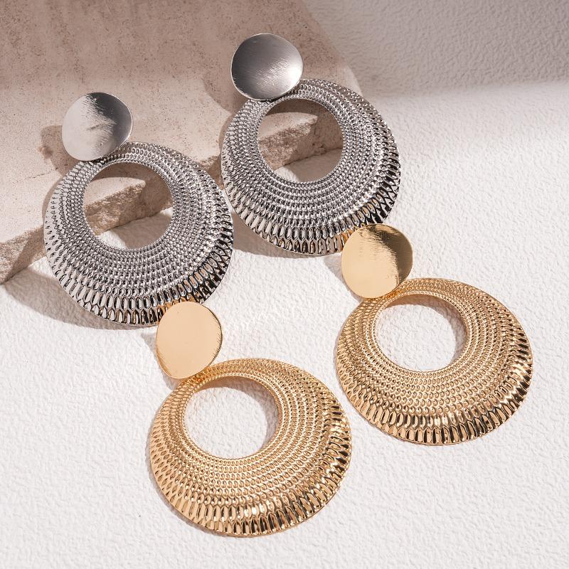 Personalisierte Hohlkreis-Metallohrringe, Modische und Hochwertige Damenschmuck-Accessoires, Trendige Party-Hängeohrringe