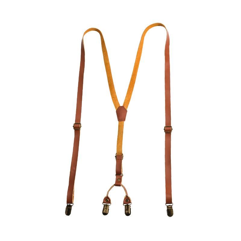 Brelocuri din Piele Anti-Alunecare în Formă de Y Unisex cu Cleme Rezistente