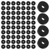 50pcs Rubber O-Type Washers 20Mm Od 6Mm Id 5Mm Thick Black Vibration Damping Isolation Mount For Machinery Equipment Anti