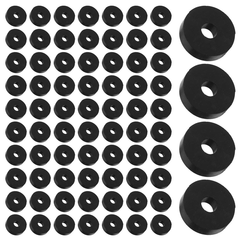 50pcs Rubber O-Type Washers 20Mm Od 6Mm Id 5Mm Thick Black Vibration Damping Isolation Mount For Machinery Equipment Anti
