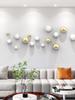 Hotel Wall Hanging Art Decor Living Room Wall Home Accessories Nordic Imitation Stainless Steel Plastic Decor Wall Hanging Ball