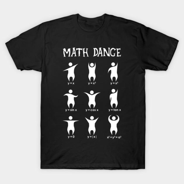 Asian Size Cotton Unisex Tshirt Print T-shirt Math Dance T-shirt No-Cut Print Regular Fit