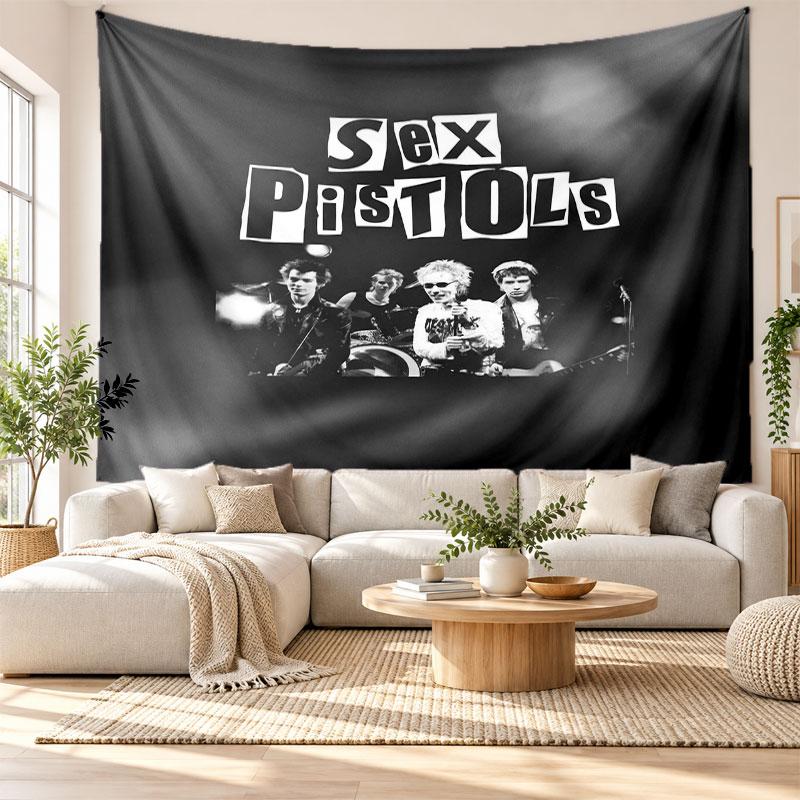 Sex Pistols Wall Tapestry, Soft Fabric Wall Hanging, Decorative Backdrop For Bedroom Home Wall Art