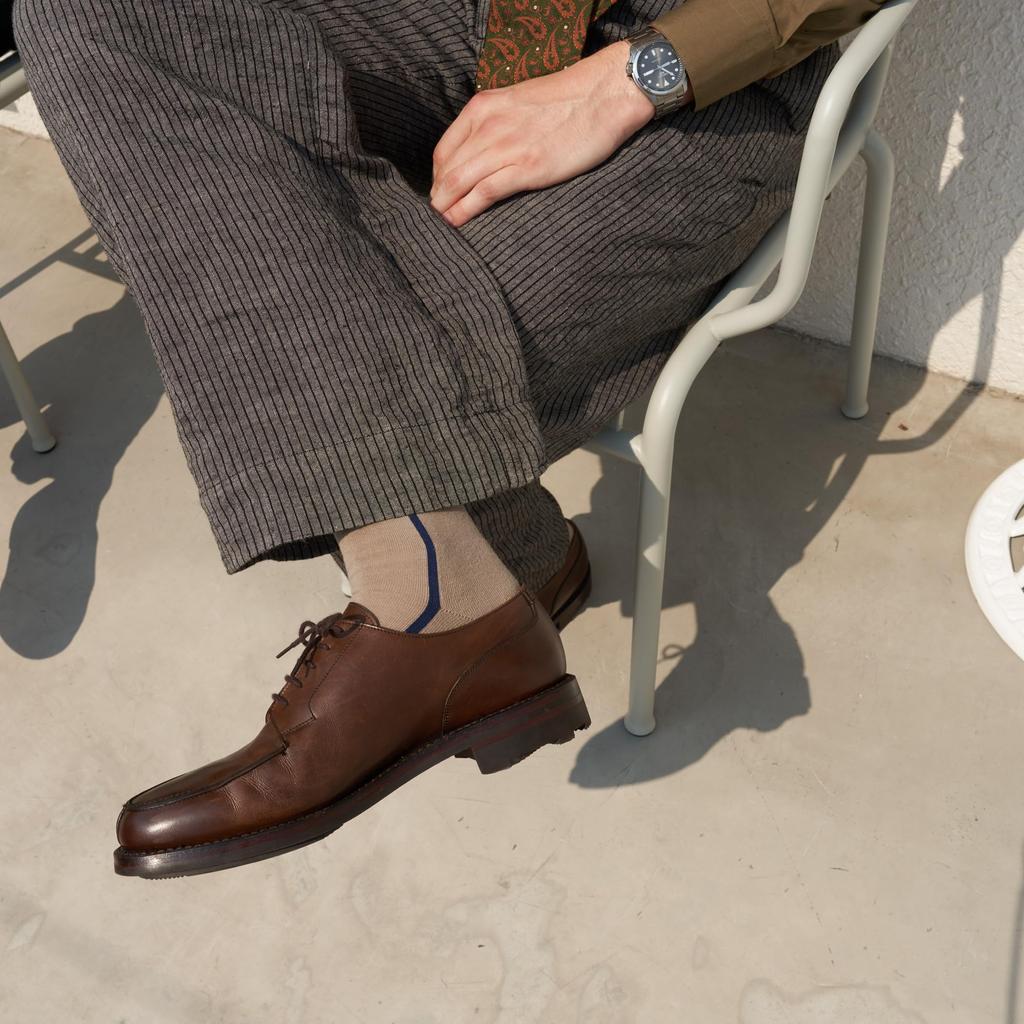 CHICSTOCKS Gift Pack Set with Tote Bag Socks Gift Made In Japan Socks CHICSTOCKS Taupe X Matsuba X S <Official> - 2-pair - Men's Women's (LINE