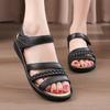 Sandals women's summer soft-soled non-slip wedge heel flat-soled beach shoes plastic middle heel mother women's sandals