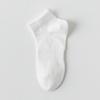 Pure Cotton White Children's Summer Lightweight Short Socks with Sweat-absorbing and Breathable Properties, Short Tube Style, Mesh Fabric