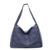 Canvas bag women's large capacity 2025 new autumn and winter leisure relaxation shoulder shopping bag class tote bag