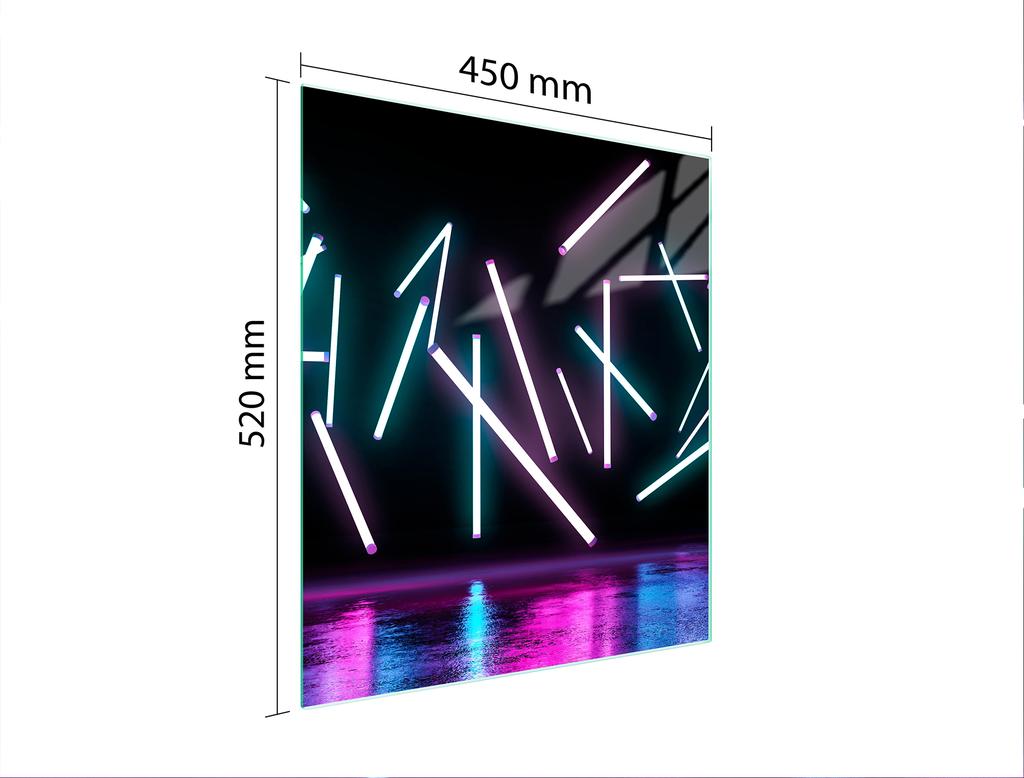 GLASS CUTTING BOARD 45x52 Pop Art