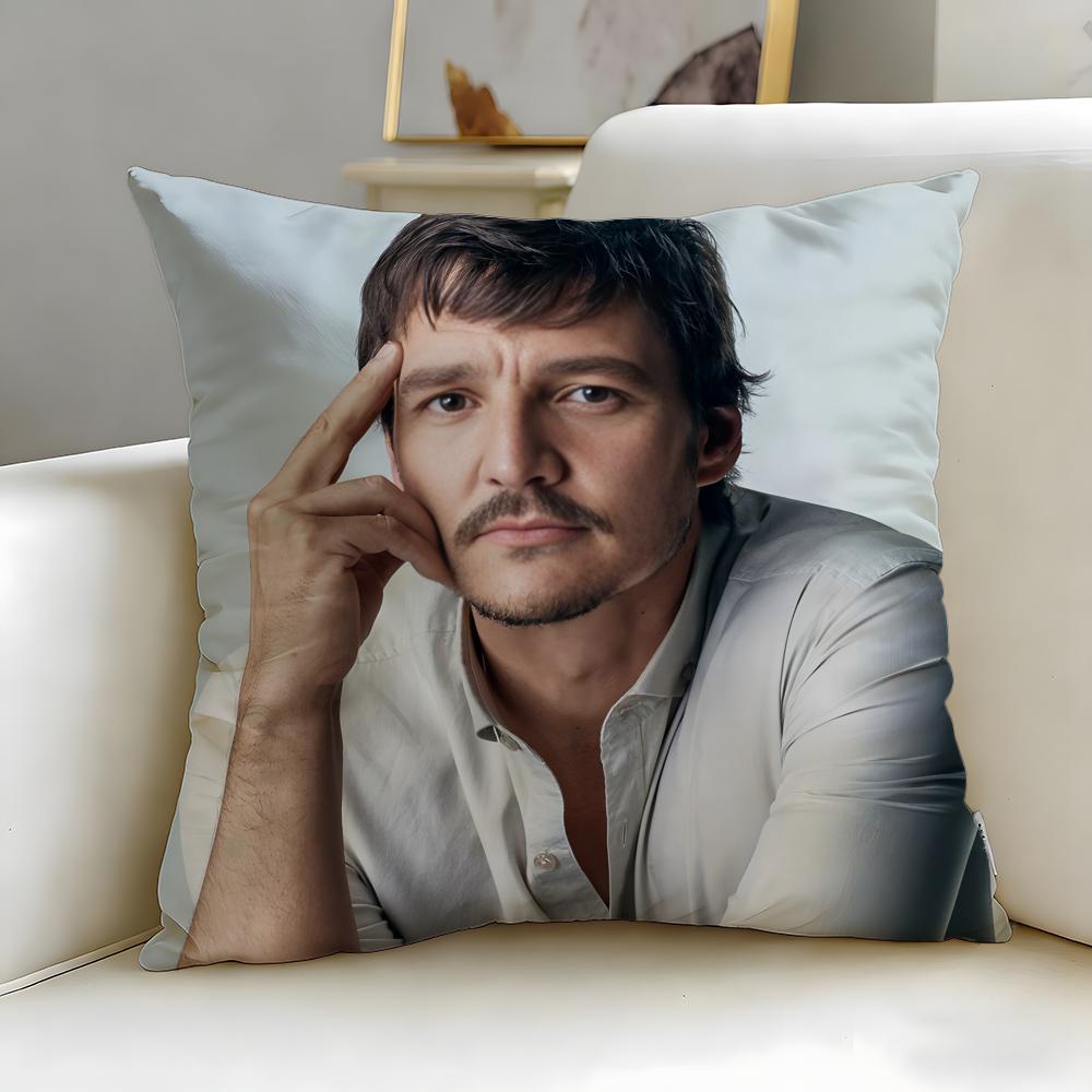 Populární herec Pedro Pascal Povlak na polštář Měkký a snadno pratelný Povlak na polštář – Univerzální pro pohovku, postel, cestování a kancelář