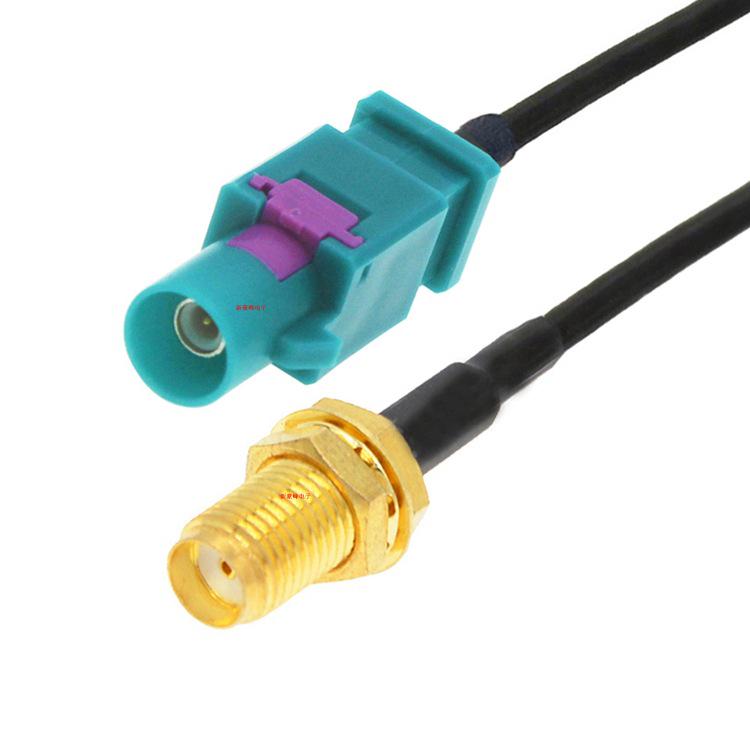 

Fakra Z to SMA Elbow/Straight Female GPS Radio RG174 Extension Cable for Automotive/Marine Use