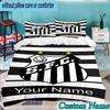 Custom Name Santos Futebol Emblem 3PCS Bedding Set For Bedroom Dormitory,Including 1pc Duvet Cover And 2pcs Pillowcases Large size Fan gift