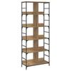 Shelf 4 Tiers 78.5 X 33 X 188.5 Cm Metal PB Artisan Oak