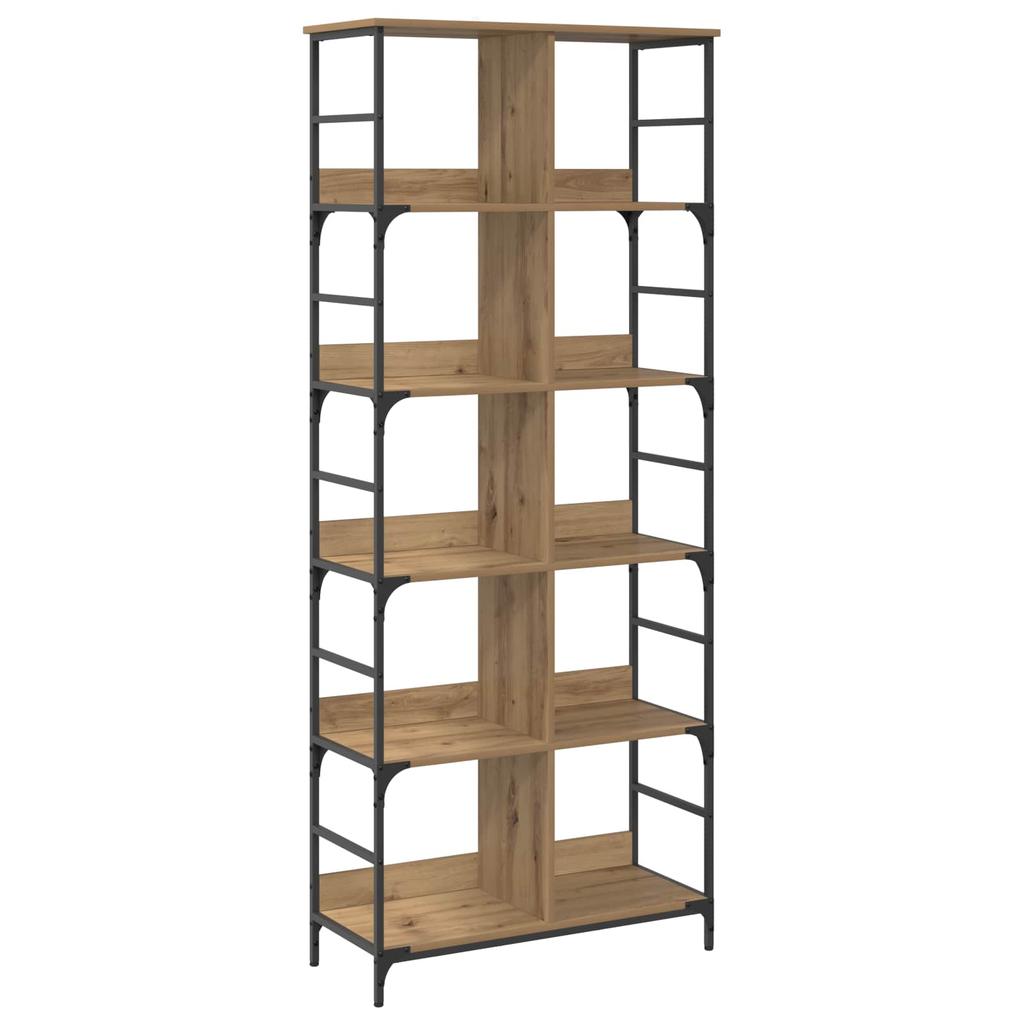 Shelf 4 Tiers 78.5 x 33 x 188.5 cm Metal PB Artisan Oak