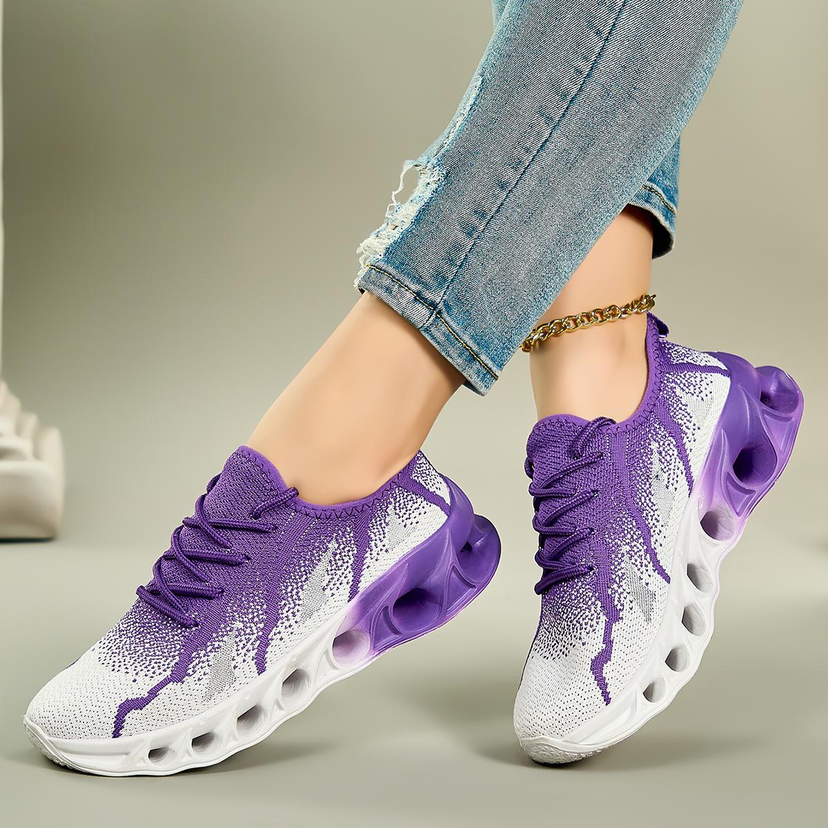 

Women s running shoes, mesh breathable blade sports and leisure shoes, women s walking and jogging shoes 36 фиолетовый