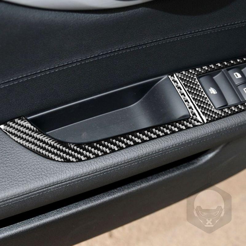 Real Carbon Fiber Car Accessories Window Lifting Panel Cover Soft Sticker For BMW Z4 E89 2009 2010 2011 2012 2013 2014 2015 2016