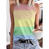 Fashionable geometric rainbow 3D printed vest