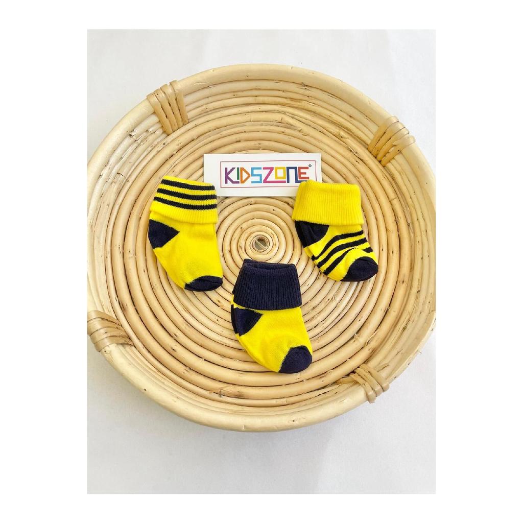 Șosete pentru nou-născut Pachet de 3 șosete pentru nou-născut 100% bumbac