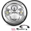 SUNPIE 7 inch Head light Compatible with H_arley Street Glide/Tri Glide, Compatible with Road King