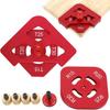 Woodworking Round Corner Chamfer Template Arc / T Corner Gauge Trimming Machine Wood Edge Jig Locator Fillet Arc Tool Kit