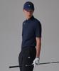 Men'S Navy Golf Polo Pique Short Sleeve T-Shirt