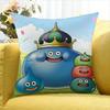 Cartoon Slime Dragon Quest World Various Sizes Square Pillow Case For Car Home Bedchamber Decor