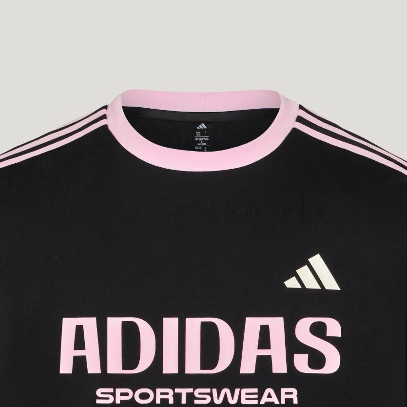 adidas Sportbekleidung Buchstaben Lässiges gestreiftes T-Shirt Unisex Oberteile LD8811
