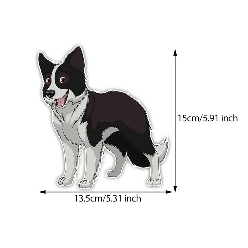 

Funny Dog Animal Car Stickers Waterproof Vinyl Decals Auto Body Window Bumper Decor Motorcycle Helmet Stickers TM323 A-15cm Longest Side