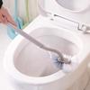 Wall-Mounted Long Handle Toilet Brush - No-Punch Bent Design for Efficient Cleaning