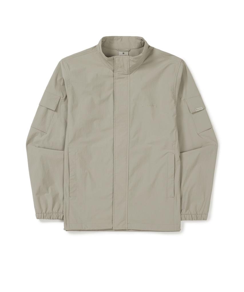 Snowpeak Apparel Root Stand Neck Windbreaker (S25Fmrwb68) Beige Gray
