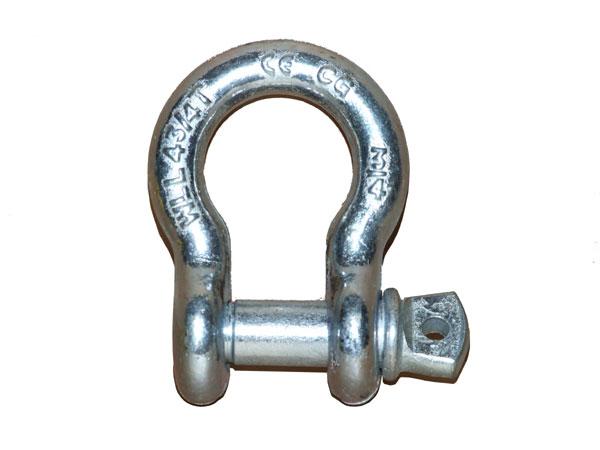 OMEGA GALVANIZED SHAKEL 12MM - 12 OM SHOCK