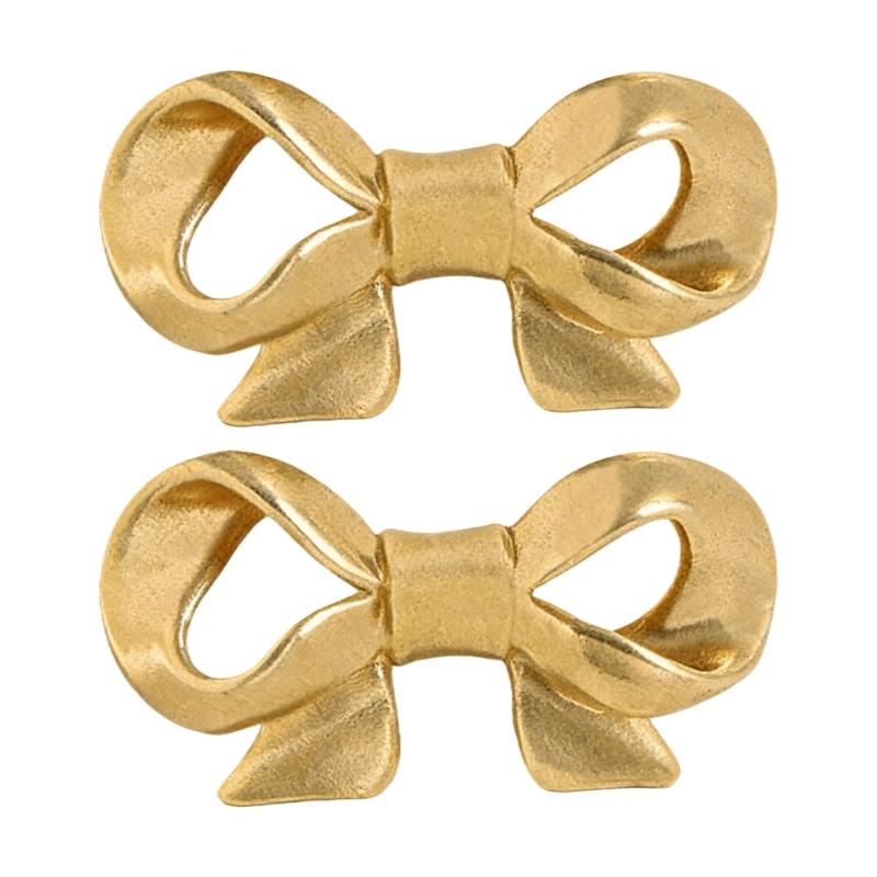 Simple Metal Cabinet Knob Drawer Pulls Bowknot Shape Furniture Decorative Handle for Kitchen Cupboard Wardrobe