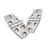 316 Stainless Steel Symmetrical Folding Door Hatch Hinge, Six-Hole, 38x76mm, Marine Hardware Accessory