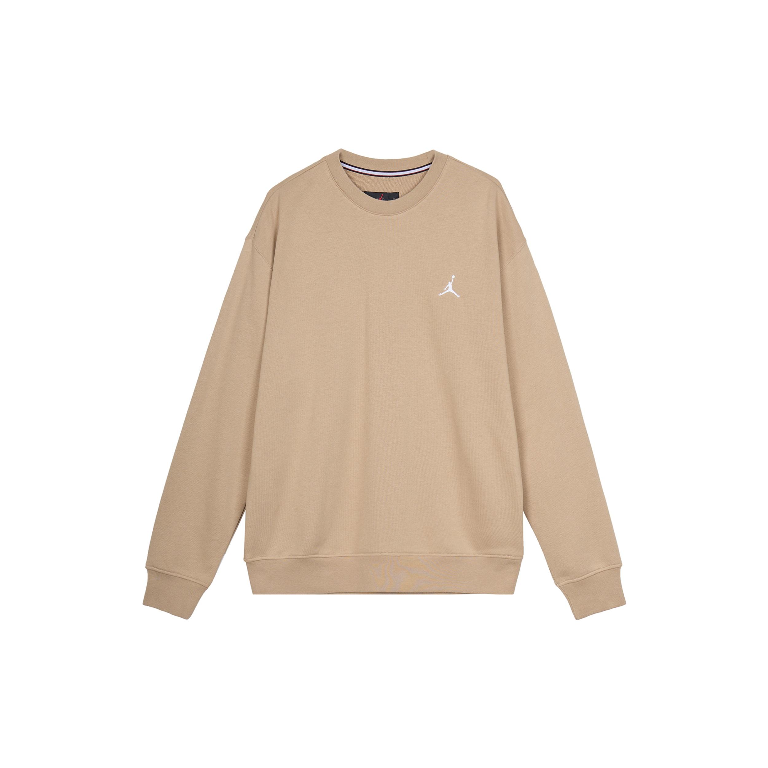 Air Jordan Essentials Logo Sweaters Khaki White Men s FQ1865-200 L