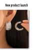 18K Gold-Plated Titanium Steel C-Shaped Stripe Earrings - Elegant, Lightweight, Non-Fading, Luxurious for Women