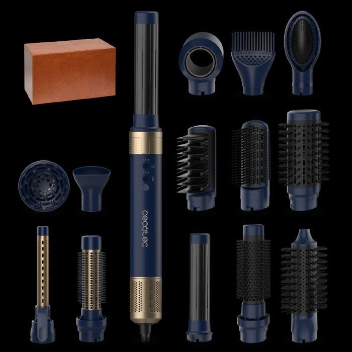 Cecotec Brosse soufflante Bamba CeramicCare 14in1 AirGlam Bleu