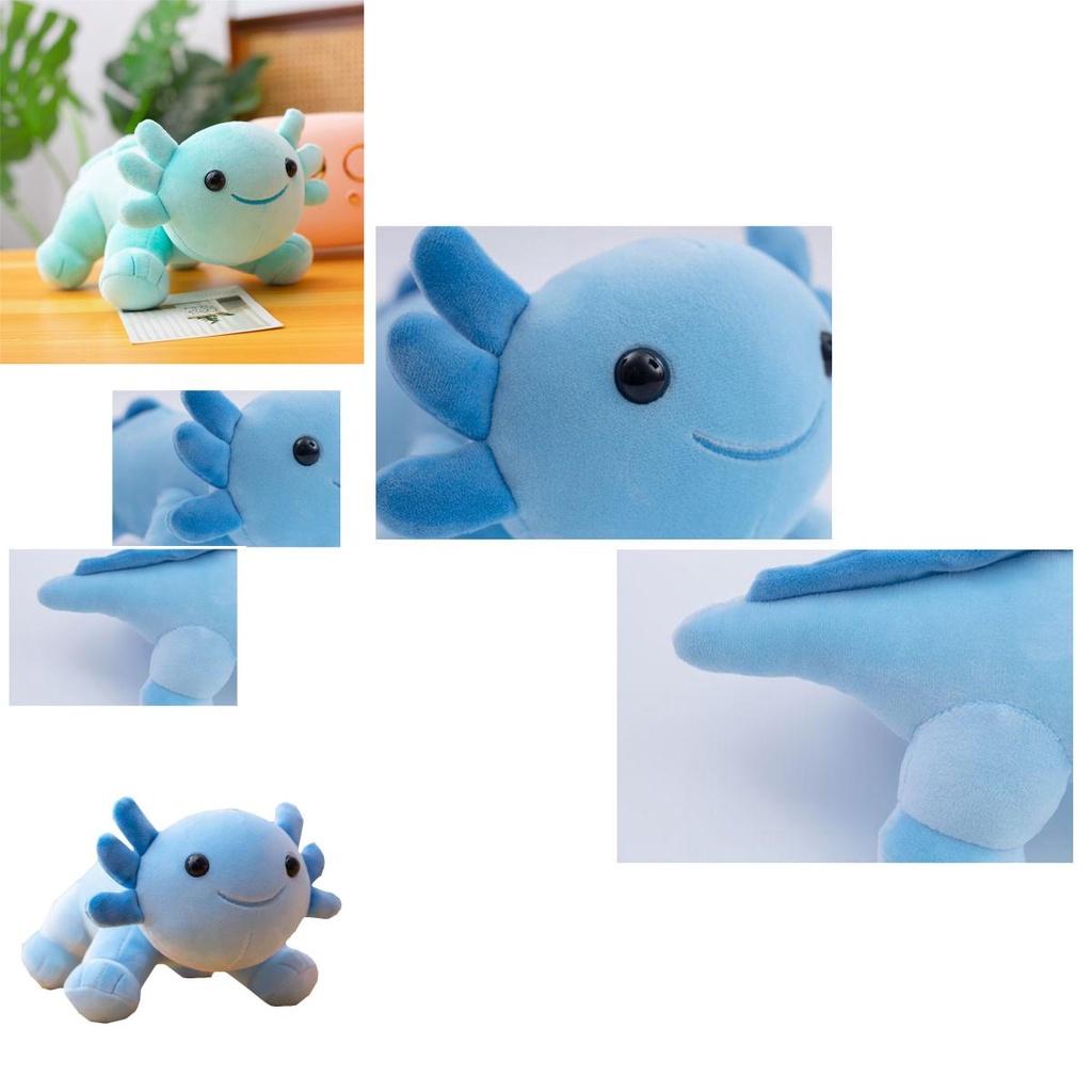 Adorable Cartoon Pink Axolotl Plush Doll Soft Stuffed Toy For Kids And Collectors