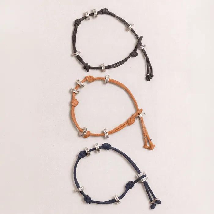 Monda Leather Bracelet Set 3 Colors