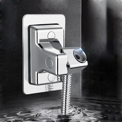 1 ADET Ayarlanabilir Braket Deliksiz Duş Braketi Banyo Duş Başlığı Tabanı Sabit Şarap Duş Başlığı Evrensel