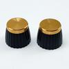 2Pieces Aluminum Reinforced Guitar Volumes Knobs High Accuracy Control Smooth Rotation Suitable for Live Performances