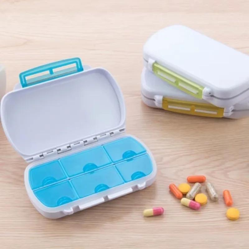 Weekly Pill Box Medicine Organiser Travel 6 Day Tablet Storage Dispenser Case Creative Multifu Drug Storage Packaging Boxes