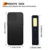 Outdoor LED Flashlight 550LM Portable Mini Torch Type C Rechargeable Light Pocket Lantern Flood Work Lights with 6 Modes